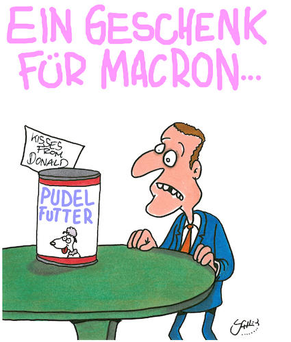 Geschenk für Macron