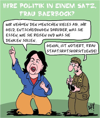 Cartoon: Grüne Erleichterung (medium) by Karsten Schley tagged grüne,wahlen,politik,staatswirtschaft,sozialismus,verbote,bevormundung,freiheit,klima,gesellschaft,deutschland,grüne,wahlen,politik,staatswirtschaft,sozialismus,verbote,bevormundung,freiheit,klima,gesellschaft,deutschland