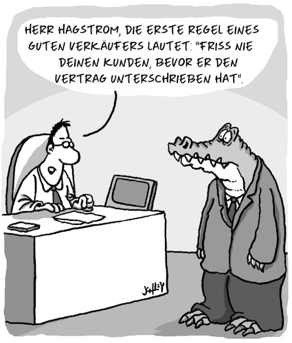 Cartoon: Gute Verkäufer (medium) by Karsten Schley tagged verkäufer,aussendienst,vertrieb,umsatz,kunden,verträge,business,wirtschaft,erfolg,gesellschaft,verkäufer,aussendienst,vertrieb,umsatz,kunden,verträge,business,wirtschaft,erfolg,gesellschaft