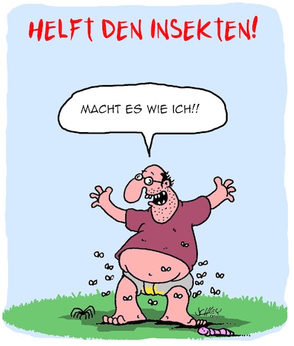 Cartoon: Helft den Insekten! (medium) by Karsten Schley tagged umwelt,natur,umweltschutz,umweltzerstörung,insekten,tiere,pflanzen,klima,temperaturen,landwirtschaft,politik,gesellschaft,umwelt,natur,umweltschutz,umweltzerstörung,insekten,tiere,pflanzen,klima,temperaturen,landwirtschaft,politik,gesellschaft