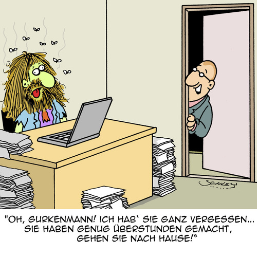 Cartoon: Heute wird es später... (medium) by Karsten Schley tagged arbeit,arbeitgeber,arbeitnehmer,arbeitszeit,jobs,wirtschaft,business,überstunden,mehrarbeit,büro,industrie,arbeit,arbeitgeber,arbeitnehmer,arbeitszeit,jobs,wirtschaft,business,überstunden,mehrarbeit,büro,industrie