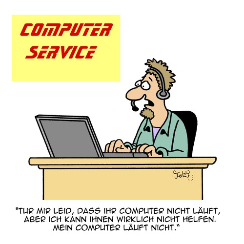 Cartoon: HILFE!!!! (medium) by Karsten Schley tagged computer,technik,it,kundenservice,software,internet,kommunikation,computer,technik,it,kundenservice,software,internet,kommunikation