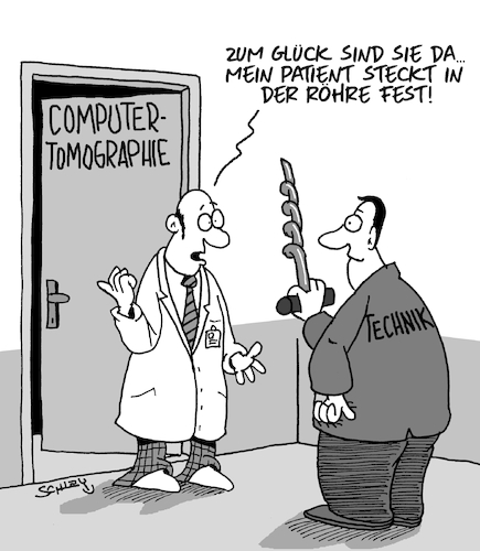 Cartoon: HILFE!! (medium) by Karsten Schley tagged technik,ärzte,patienten,computertomographie,röntgen,krankenhäuser,gesundheit,gesellschaft,technik,ärzte,patienten,computertomographie,röntgen,krankenhäuser,gesundheit,gesellschaft