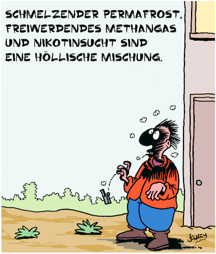 Cartoon: Höllisch (medium) by Karsten Schley tagged permafrost,methangas,erderwärmung,klimawandel,umwelt,umweltzerstörung,politik,industrie,wirtschaft,gesellschaft,permafrost,methangas,erderwärmung,klimawandel,umwelt,umweltzerstörung,politik,industrie,wirtschaft,gesellschaft