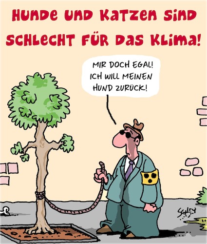 Cartoon: Hunde und Katzen sind schlecht (medium) by Karsten Schley tagged hunde,katzen,blindenhunde,klima,fleischfresser,umwelt,natur,umweltschutz,ökobilanz,hunde,katzen,blindenhunde,klima,fleischfresser,umwelt,natur,umweltschutz,ökobilanz