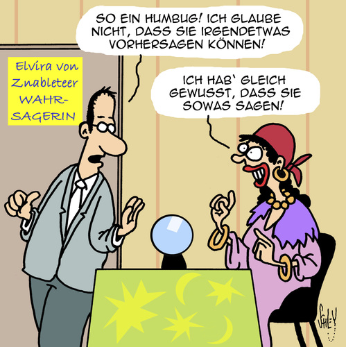 Cartoon: ICH WEISS WAS!!! (medium) by Karsten Schley tagged zukunft,esoterik,business,wahrsager,scharlatane,humbug,aberglaube,übersinnliches,zukunft,esoterik,business,wahrsager,scharlatane,humbug,aberglaube,übersinnliches