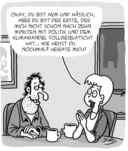 Cartoon: Ihr Erster... (medium) by Karsten Schley tagged dating,liebe,männer,frauen,heirat,politik,klimawandel,kommunikation,bars,cafes,kneipen,gastronomie,medien,gesellschaft,dating,liebe,männer,frauen,heirat,politik,klimawandel,kommunikation,bars,cafes,kneipen,gastronomie,medien,gesellschaft