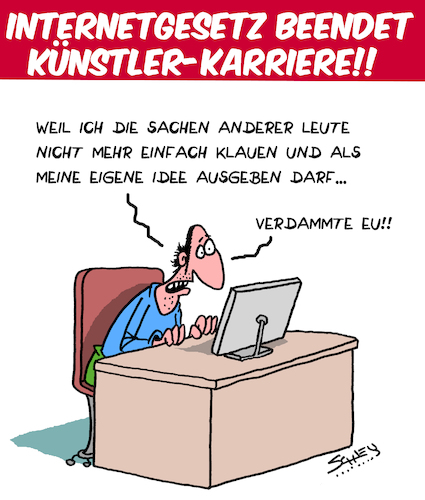 Cartoon: Internetgesetz (medium) by Karsten Schley tagged internet,copyright,kriminalität,diebstahl,facebook,youtube,computer,technik,kunst,künstler,gesellschaft,gesetze,justiz,internet,copyright,kriminalität,diebstahl,facebook,youtube,computer,technik,kunst,künstler,gesellschaft,gesetze,justiz