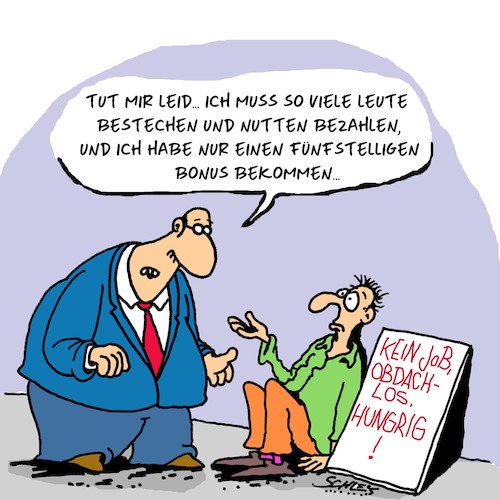 Cartoon: Kein Geld... (medium) by Karsten Schley tagged armut,reichtum,arbeitslosigkeit,geld,gesellschaft,kapitalismus,profite,boni,wirtschaft,business,armut,reichtum,arbeitslosigkeit,geld,gesellschaft,kapitalismus,profite,boni,wirtschaft,business