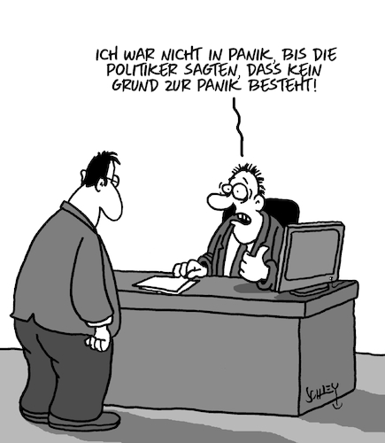 Keine Panik Von Karsten Schley Politik Cartoon Toonpool 