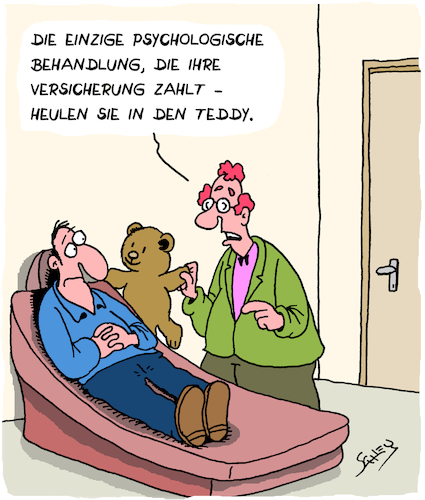 Cartoon: Krankenversicherung (medium) by Karsten Schley tagged gesundheit,versicherungen,versicherungsleistung,prämien,geld,psychologie,gesellschaft,ärzte,patienten,gesundheit,versicherungen,versicherungsleistung,prämien,geld,psychologie,gesellschaft,ärzte,patienten