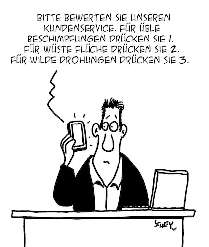 Cartoon: Kundenservice (medium) by Karsten Schley tagged kundenservice,hotlines,bewertungen,kunden,wirtschaft,business,kundenbindung,kundenzufriedenheit,marketing,kundenservice,hotlines,bewertungen,kunden,wirtschaft,business,kundenbindung,kundenzufriedenheit,marketing