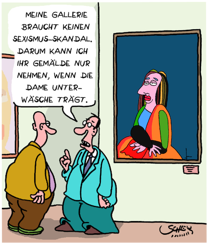 Cartoon: Kunst-Skandal (medium) by Karsten Schley tagged kunst,zensur,galerien,künstler,metoo,business,mode,medien,skandale,kunst,zensur,galerien,künstler,metoo,business,mode,medien,skandale