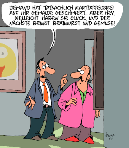 Cartoon: Kunstschändung!! (medium) by Karsten Schley tagged kunst,museen,sicherheit,kunstschändung,toleranz,kunstfreiheit,künstler,extremismus,politik,gesellschaft,medien,kunst,museen,sicherheit,kunstschändung,toleranz,kunstfreiheit,künstler,extremismus,politik,gesellschaft,medien