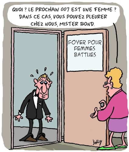 Cartoon: Le prochain 007 (medium) by Karsten Schley tagged films,divertissement,culture,femmes,hommes,politique,films,divertissement,culture,femmes,hommes,politique