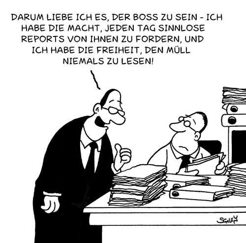 Cartoon: Macht (medium) by Karsten Schley tagged mobbing,arbeitnehmer,arbeitgeber,wirtschaft,jobs,business,arbeit,karriere,arbeitgeber,arbeitnehmer,mobbing,wirtschaft,jobs,business,arbeit,karriere