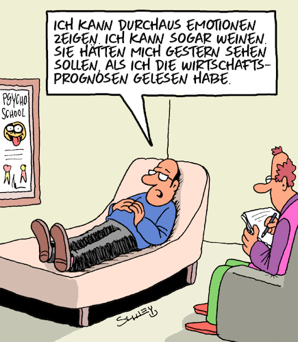 Cartoon: Männer und Gefühle (medium) by Karsten Schley tagged männer,gefühle,emotionen,psychiatrie,psychologie,wirtschaft,wirtschaftsprognose,bip,politik,gesellschaft,männer,gefühle,emotionen,psychiatrie,psychologie,wirtschaft,wirtschaftsprognose,bip,politik,gesellschaft