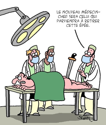 Cartoon: Medecin-Chef (medium) by Karsten Schley tagged medecins,carriere,promotions,contes,legendes,sante,histoire,films,litterature,medias,medecins,carriere,promotions,contes,legendes,sante,histoire,films,litterature,medias