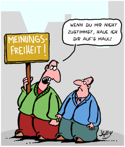 Bildergebnis für Cartoons zum Thema Meinungsfreiheit