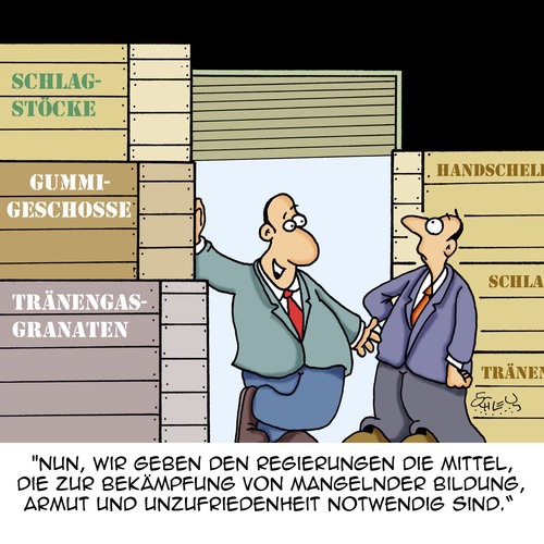 Cartoon: Mittel (medium) by Karsten Schley tagged demokratie,unterdrückung,politik,widerstand,diktaturen,regierungen,armutsbekämpfung,bildungsmangel,demokratie,unterdrückung,politik,widerstand,diktaturen,regierungen,armutsbekämpfung,bildungsmangel