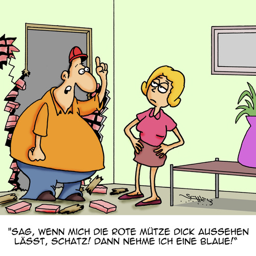 Cartoon: Mode (medium) by Karsten Schley tagged mode,übergewicht,fettleibigkeit,männer,frauen,kleidung,ernährung,mode,übergewicht,fettleibigkeit,männer,frauen,kleidung,ernährung