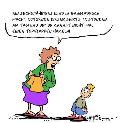 Cartoon: Mode (medium) by Karsten Schley tagged modeindustrie,kinderarbeit,bangladesch,ausbeutung,kapitalismus,modeketten,profit,gesellschaft,geld,modeindustrie,kinderarbeit,bangladesch,ausbeutung,kapitalismus,modeketten,profit,gesellschaft,geld