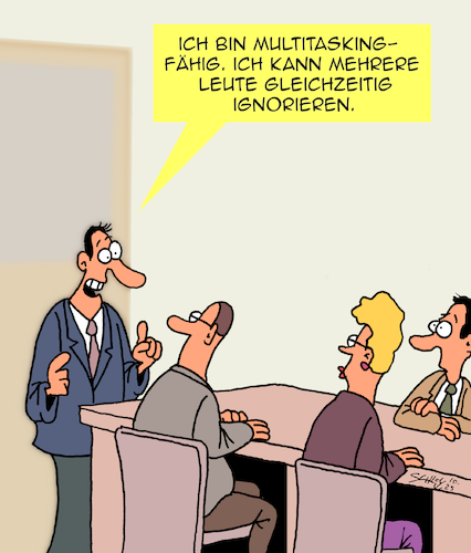 Cartoon: Multitasking (medium) by Karsten Schley tagged multitaskingfähig,kommunikation,profis,wirtschaft,business,politik,karriere,stärken,teams,gesellschaft,medien,multitaskingfähig,kommunikation,profis,wirtschaft,business,politik,karriere,stärken,teams,gesellschaft,medien