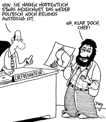 Cartoon: Nicht anstössig! (medium) by Karsten Schley tagged karikaturen,zensur,religion,politik,presse,satire,cartoons,medien,meinungsfreiheit,cancel,culture,karikaturen,zensur,religion,politik,presse,satire,cartoons,medien,meinungsfreiheit,cancel,culture