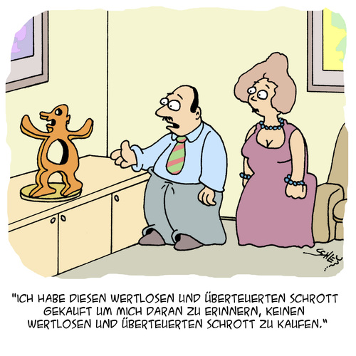 Cartoon: Nicht vergessen! (medium) by Karsten Schley tagged geld,investitionen,preise,kunst,geldverschwendung,erinnern,erinnerung,männer,frauen,beziehungen,liebe,dating,geld,investitionen,preise,kunst,geldverschwendung,erinnern,erinnerung,männer,frauen,beziehungen,liebe,dating