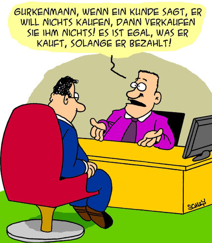 Cartoon: Nichts! (medium) by Karsten Schley tagged gesellschaft,marketing,umsatz,geld,wirtschaft,wirtschaft,geld,umsatz,marketing,gesellschaft