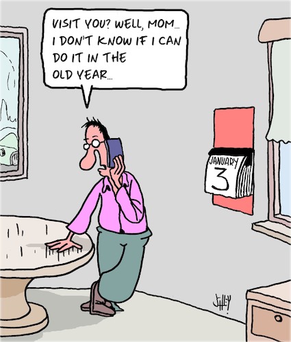 Cartoon: No Time (medium) by Karsten Schley tagged parents,families,old,age,time,appointments,mothers,sons,social,issues,parents,families,old,age,time,appointments,mothers,sons,social,issues