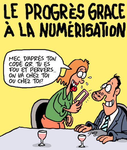 Cartoon: Numerisation (medium) by Karsten Schley tagged numerisation,progres,surveillance,technologie,recherche,politique,economie,societe,numerisation,progres,surveillance,technologie,recherche,politique,economie,societe