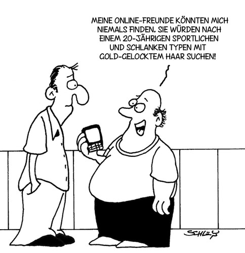 Cartoon: Online-Freunde (medium) by Karsten Schley tagged facebook,social,networks,computer,kommunikation,freundschaft,gesellschaft,deutschland,facebook,social networks,kommunikation,freundschaft,gesellschaft,deutschland,internet,web,pc,computer,sucht,trend,social,networks