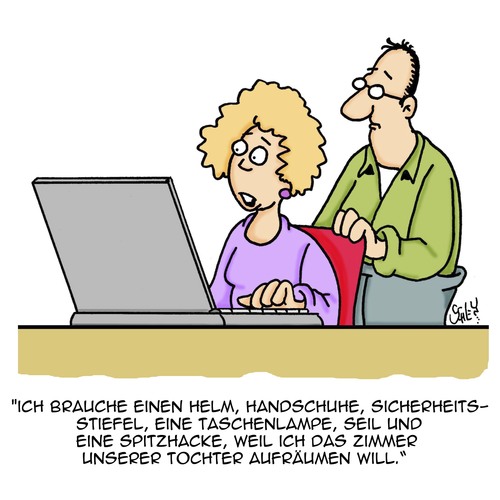 Cartoon: Ordnung muß sein! (medium) by Karsten Schley tagged kinder,eltern,familie,mütter,väter,aufräumen,ordnung,erziehung,töchter,gesellschaft,deutschland,kinder,eltern,familie,mütter,väter,aufräumen,ordnung,erziehung,töchter,gesellschaft,deutschland