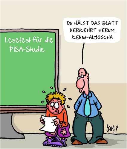 Cartoon: PISA-Studie (medium) by Karsten Schley tagged pisa,bildung,schule,schüler,politik,kultur,gesellschaft,pisa,bildung,schule,schüler,politik,kultur,gesellschaft