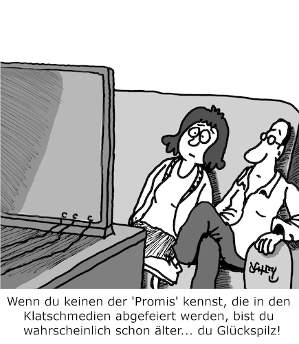 Cartoon: Promis (medium) by Karsten Schley tagged promis,klatschmedien,alter,influencer,unterhaltung,tv,presse,internet,gesellschaft,promis,klatschmedien,alter,influencer,unterhaltung,tv,presse,internet,gesellschaft
