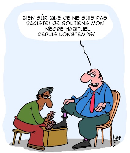 Cartoon: Racisme (medium) by Karsten Schley tagged hypocrisie,politique,bigoterie,racisme,arrogance,hypocrisie,politique,bigoterie,racisme,arrogance
