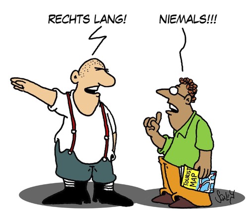 Cartoon: RECHTS!! (medium) by Karsten Schley tagged faschismus,neonazis,nazis,ausländerfeindlichkeit,nationalsozialismus,fremdenfeindlichkeit,gesellschaft,europa,deutschland,ausländer,extremismus,neonazis,faschismus,extremismus,ausländer,deutschland,europa,gesellschaft,fremdenfeindlichkeit,nationalsozialismus,ausländerfeindlichkeit,nazis