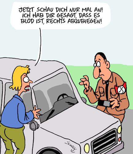 Rechtsruck Von Karsten Schley Politik Cartoon Toonpool 