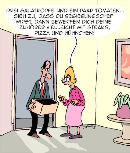 Cartoon: Regierungschef (medium) by Karsten Schley tagged politik,politiker,wahlen,wählerinnen,demokratie,versammlungen,wahlkampf,gesellschaft,politik,politiker,wahlen,wählerinnen,demokratie,versammlungen,wahlkampf,gesellschaft