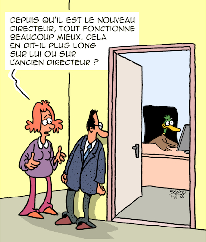 Cartoon: Reprise ! (medium) by Karsten Schley tagged management,cadres,economie,carriere,competence,management,cadres,economie,carriere,competence