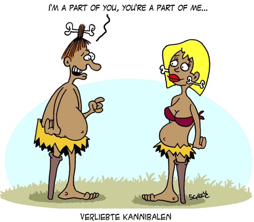 Cartoon: Romantisch (medium) by Karsten Schley tagged gesundheit,ernährung,erotik,beziehungen,frauen,männer,liebe,liebe,frauen,beziehungen,erotik,ernährung