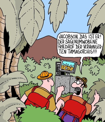 Cartoon: Sagenhaft! (medium) by Karsten Schley tagged forschung,wissenschaft,natur,wildnis,technik,virtuelle,realität,mode,gesellschaft,spielzeug,jugend,forschung,wissenschaft,natur,wildnis,technik,virtuelle,realität,mode,gesellschaft,spielzeug,jugend