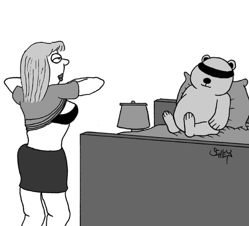Cartoon: Schamhaft (medium) by Karsten Schley tagged frauen,teddybären,kuscheltiere,kleidung,mode,frauen,teddybären,kuscheltiere,kleidung,mode