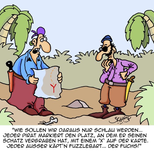 Cartoon: Schlauer Fuchs! (medium) by Karsten Schley tagged mythen,legenden,piraten,schätze,reichtum,geld,schatzkarten,schatzinseln,literatur,geschichte,mythen,legenden,piraten,schätze,reichtum,geld,schatzkarten,schatzinseln,literatur,geschichte