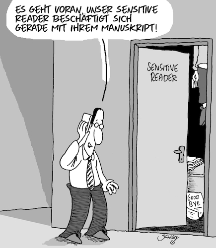 Cartoon: Sensitive Reader (medium) by Karsten Schley tagged sensitive,readers,bücher,zensur,medien,meinungsfreiheit,sprache,verlage,schriftsteller,gesellschaft,sensitive,readers,bücher,zensur,medien,meinungsfreiheit,sprache,verlage,schriftsteller,gesellschaft