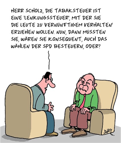 Cartoon: Steuererhöhungen (medium) by Karsten Schley tagged steuern,tabaksteuer,abzocke,finanzen,wahlen,wähler,spd,gesundheit,konsequenzen,kompetenz,politik,scholz,gesellschaft,deutschland,steuern,tabaksteuer,abzocke,finanzen,wahlen,wähler,spd,gesundheit,konsequenzen,kompetenz,politik,scholz,gesellschaft,deutschland