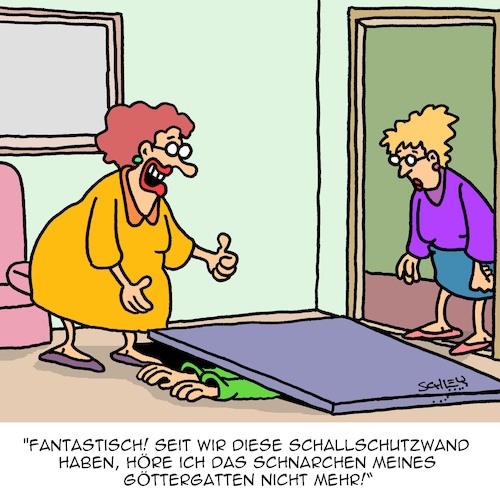 Cartoon: Stille (medium) by Karsten Schley tagged liebe,ehe,familie,beziehungen,männer,frauen,schnarchen,technik,stille,liebe,ehe,familie,beziehungen,männer,frauen,schnarchen,technik,stille