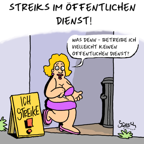 Cartoon: Streik! (medium) by Karsten Schley tagged streik,arbeitskampf,gewerkschaften,wirtschaft,business,geld,bezahlung,soziales,öffentlicher,dienst,wertschätzung,gesellschaft,deutschland,jobs,streik,arbeitskampf,gewerkschaften,wirtschaft,business,geld,bezahlung,soziales,öffentlicher,dienst,wertschätzung,gesellschaft,deutschland,jobs,sex