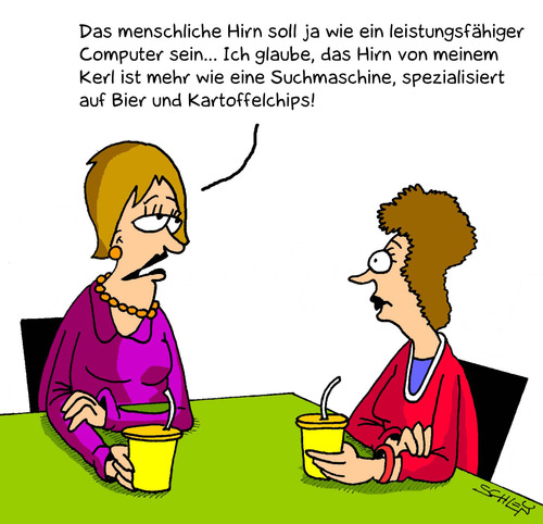 Cartoon: Suchmaschine (medium) by Karsten Schley tagged ehe,liebe,computer,gesellschaft,technik,kommunikation,ernährung,männer,frauen,ehe,liebe,computer,gesellschaft,technik,kommunikation,ernährung,männer,frauen